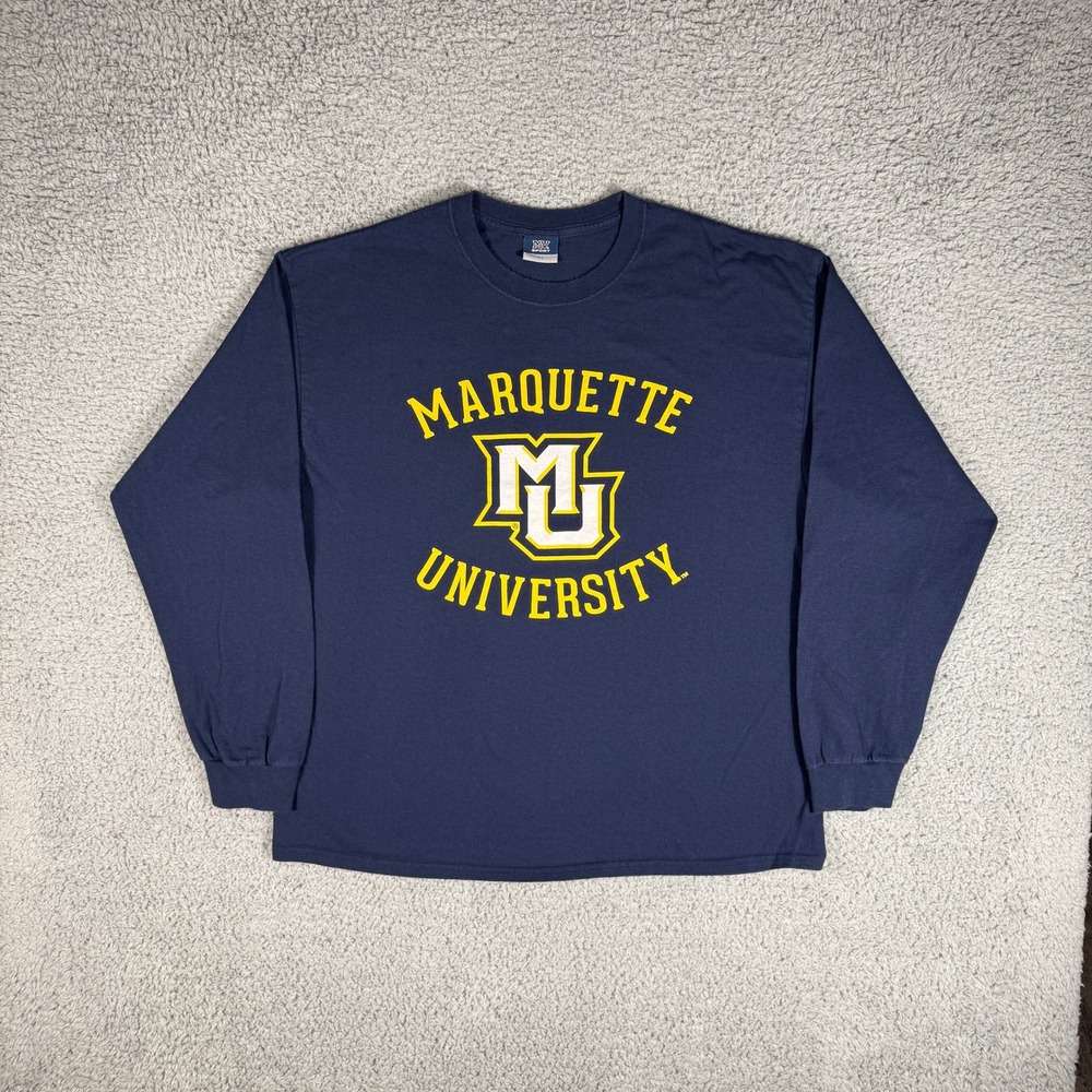 Marquette University T-Shirt Size XL MV Sport Long Sleeve MU Warriors